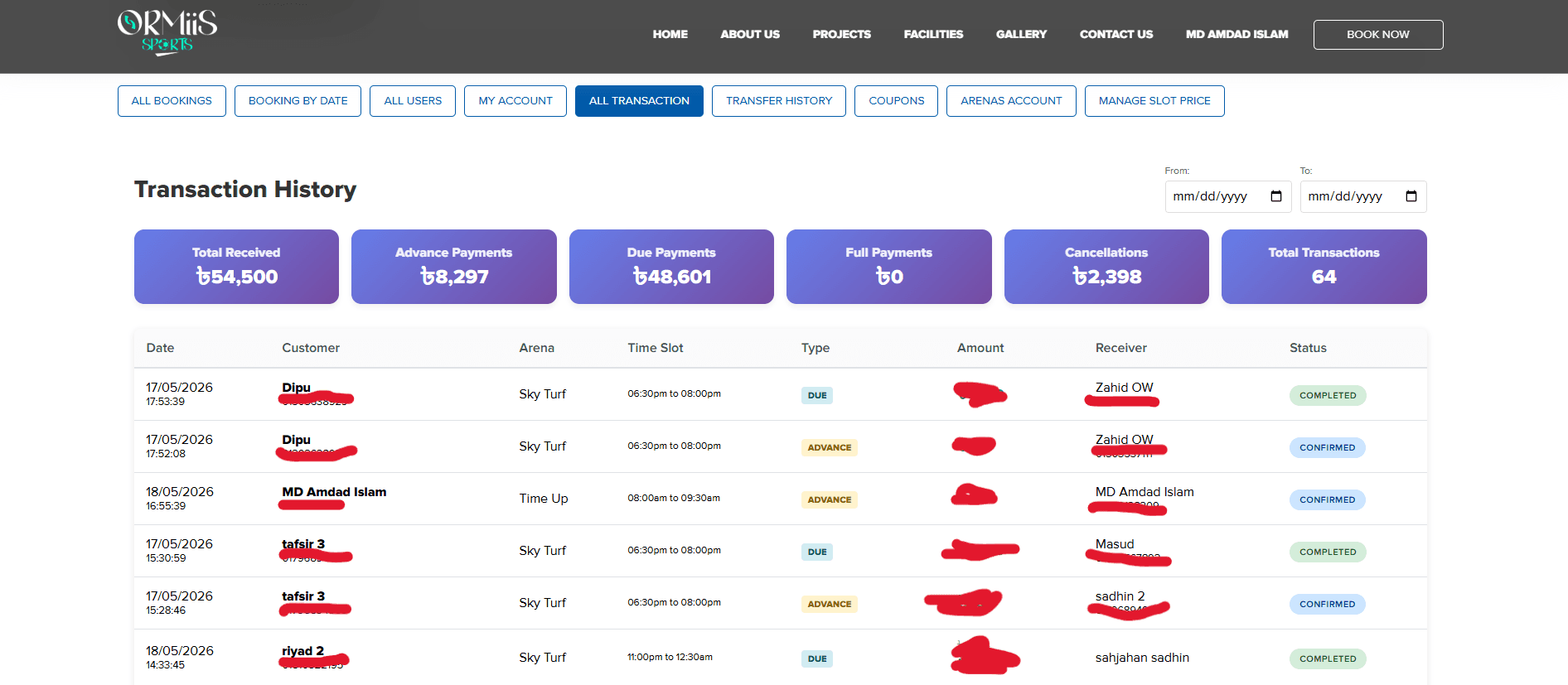ORMIIS Sports – Modern Sports Brand Website Screenshot 3 - MD Amdad Islam Portfolio