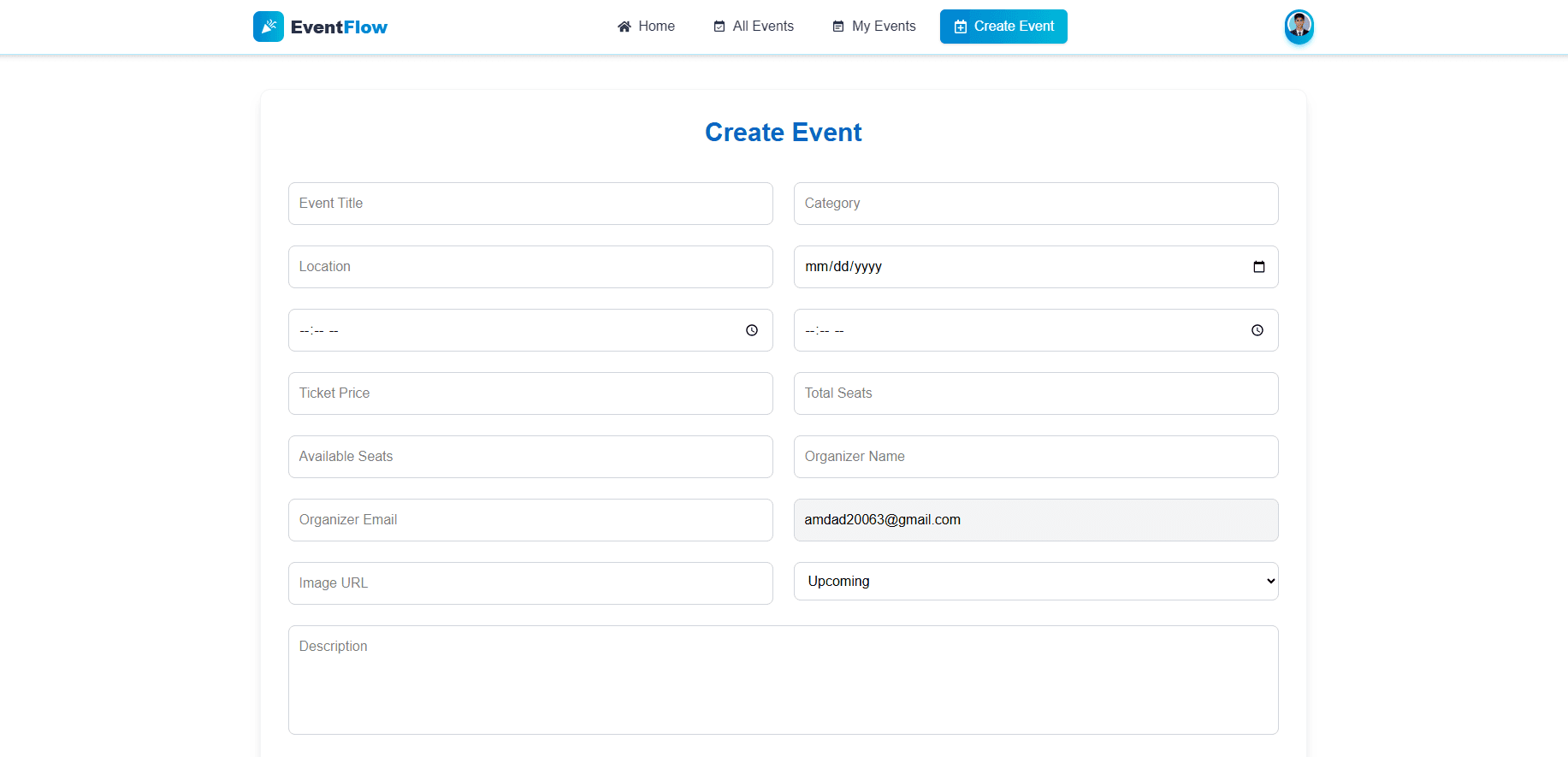 Event Management Screenshot 2 - MD Amdad Islam Portfolio