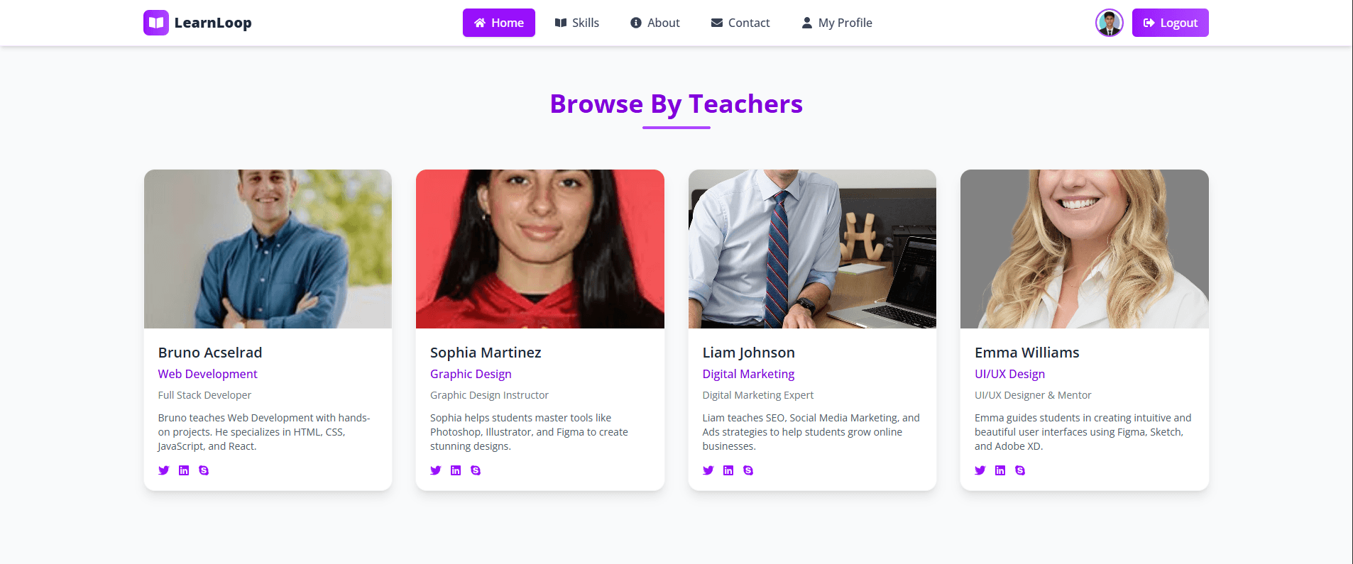 LearnLoop Platform Screenshot 2 - MD Amdad Islam Portfolio