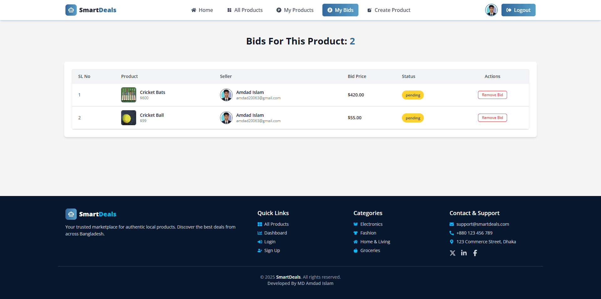 Smart Deals Screenshot 3 - MD Amdad Islam Portfolio